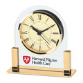 Clock - Acrylic & Gold Color Finish Alarm Clock w/ Gold Dial